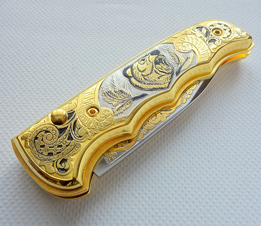 Нож складной "Гризли" № 2 купить с доставкой Нож складной "Гризли" № 2