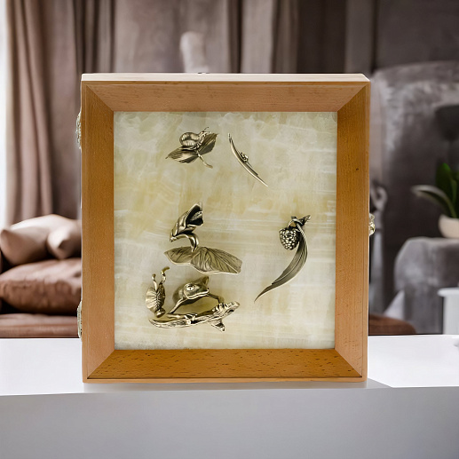 Бронзовая ключница настенная "Лягушка" купить с доставкой Бронзовая ключница настенная "Лягушка"